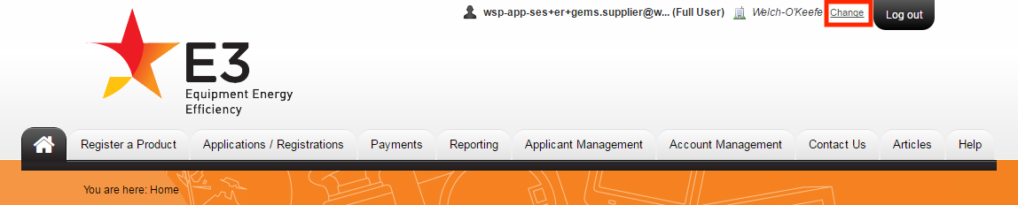 Screenshot of the supplier dashboard