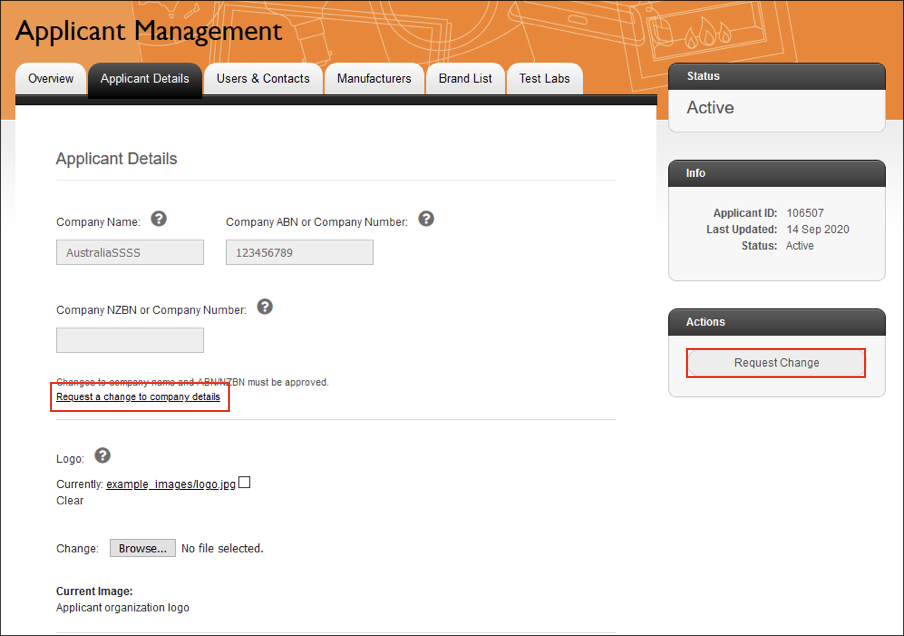 Screenshot of Figure 1: Applicant Details page
